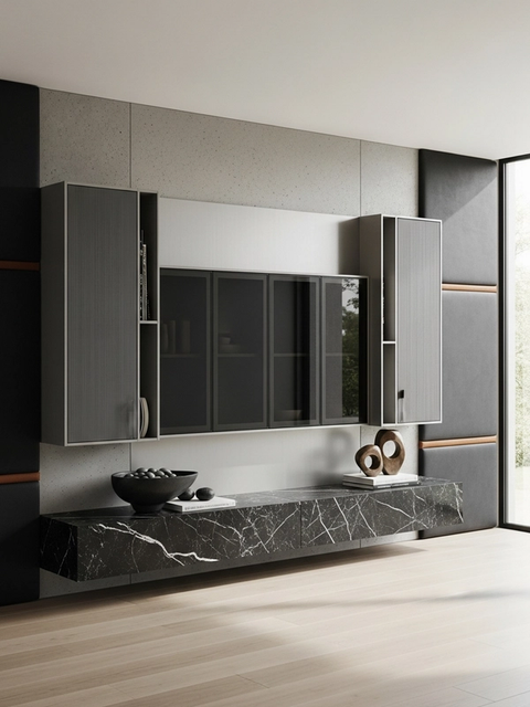 Fadior Essence Living Room Suite — 304 stainless steel living room system, front view
