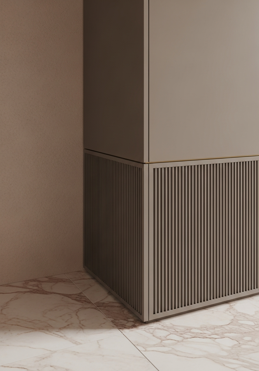 Fadior Savile Entryway Suite — close-up of stainless steel finish and hardware detail