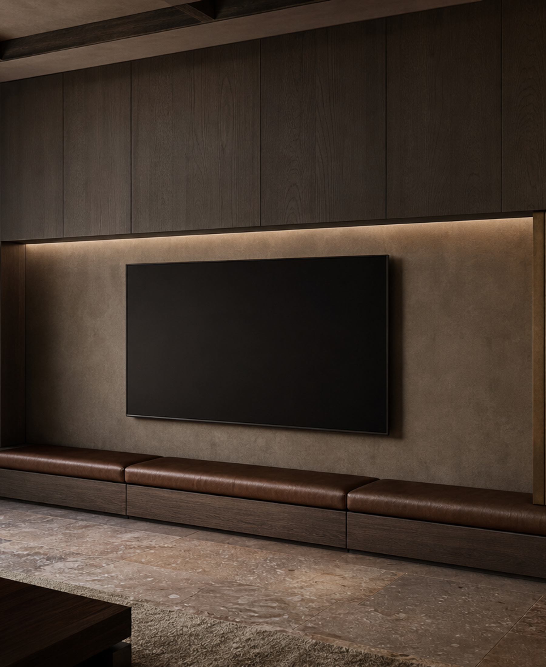 Fadior Galleria Living Room Suite with Cold-Finished Display Datum — 304 stainless steel living room system, front view