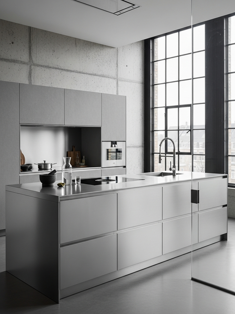 Fadior Pavilion Kitchen Suite — 304 stainless steel kitchen system, front view