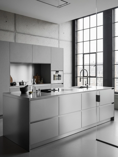 Fadior Pavilion Kitchen Suite — 304 stainless steel kitchen system, front view