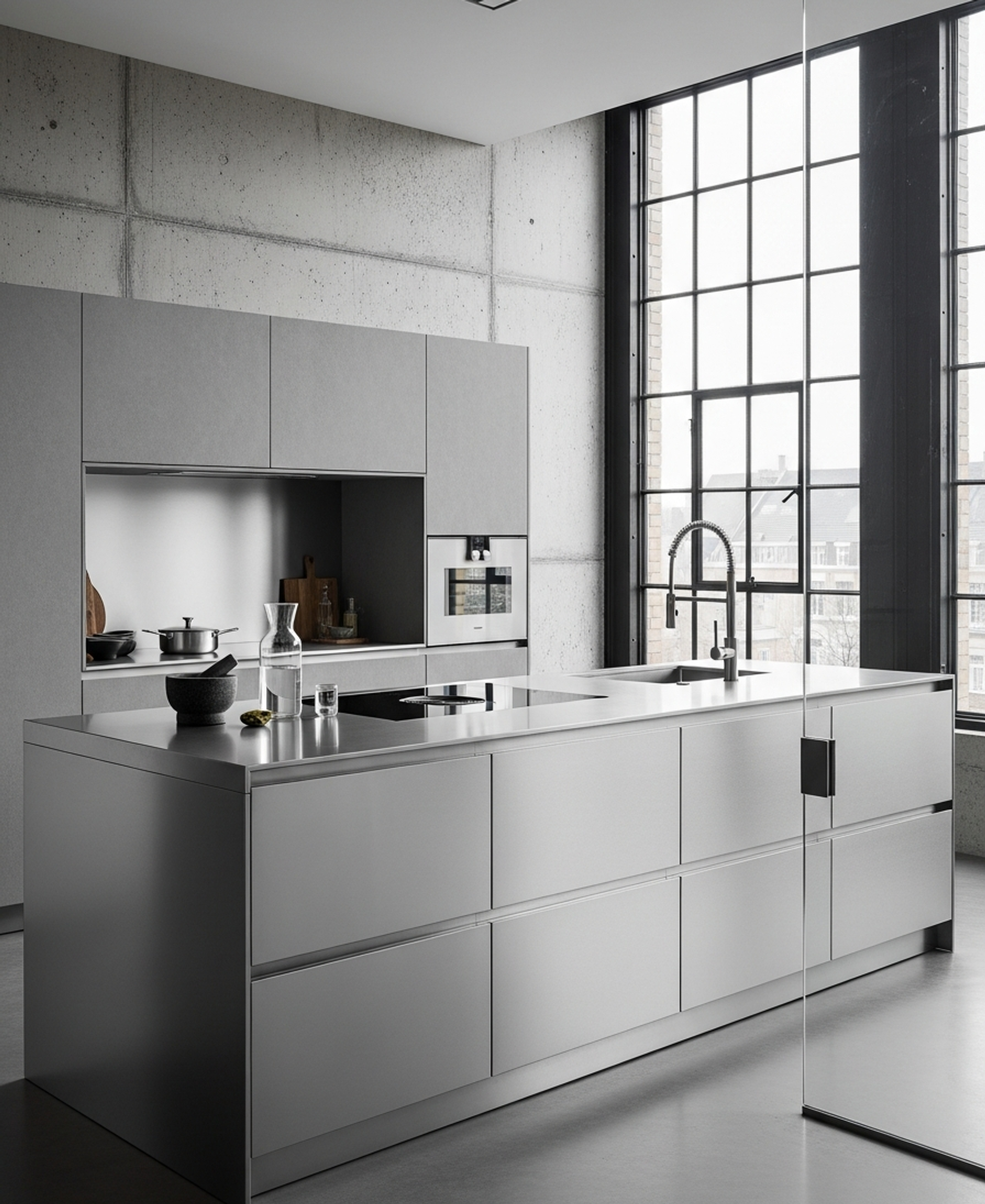 Fadior Pavilion Kitchen Suite — 304 stainless steel kitchen system, front view