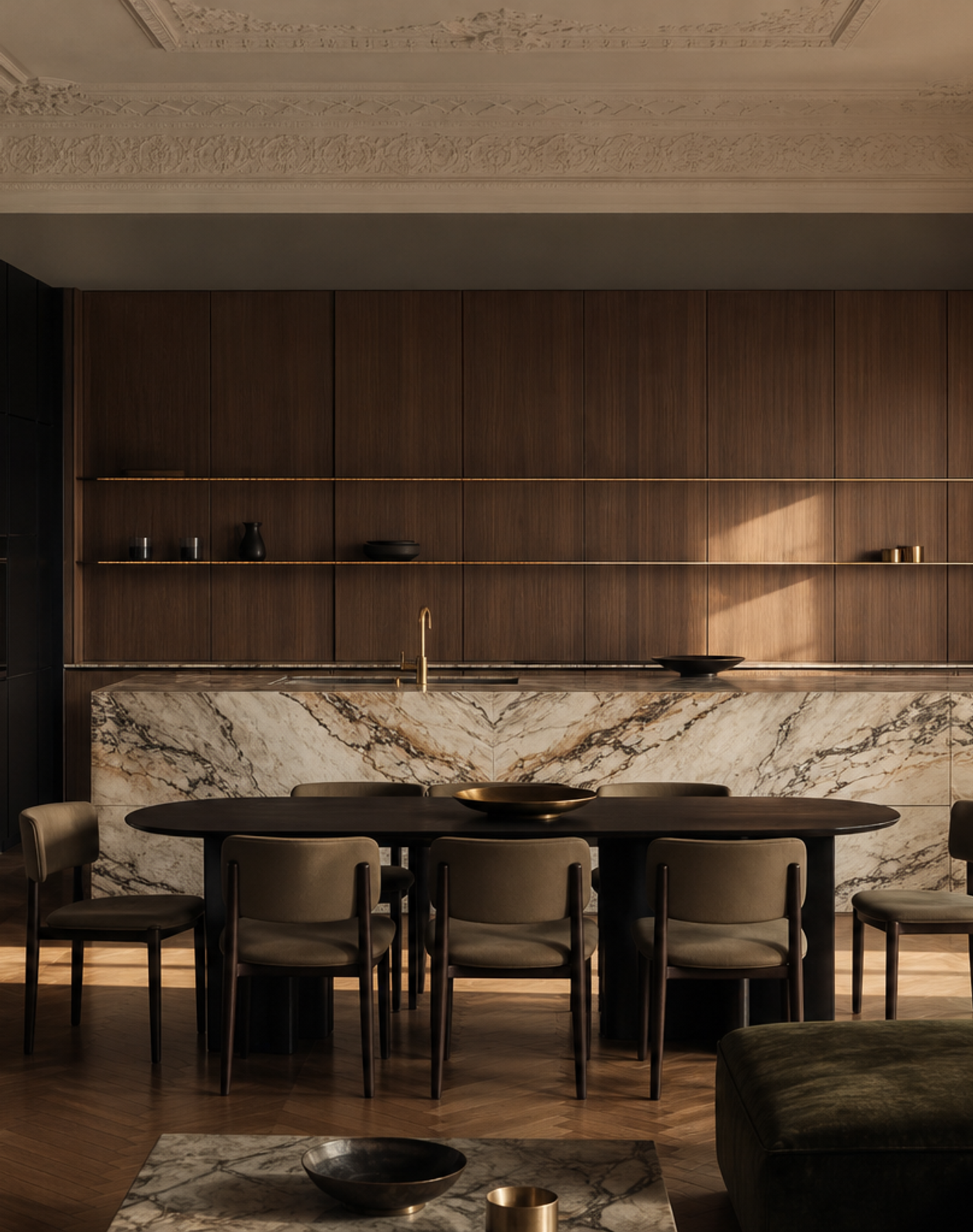 Fadior Atelier Floating Profile Pantry Wall — lifestyle setting with natural light and residential styling