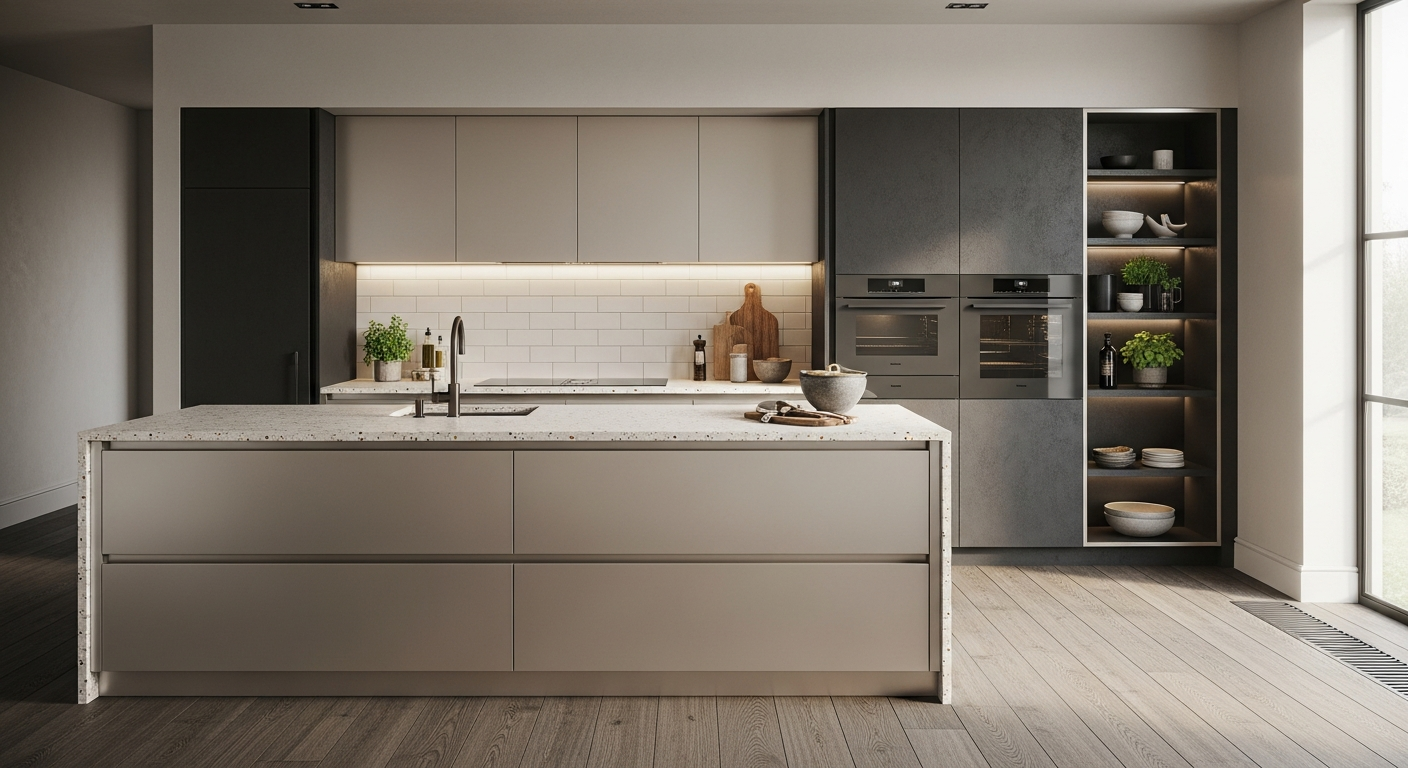 Fadior Abyss Kitchen Suite — lifestyle setting with natural light and residential styling