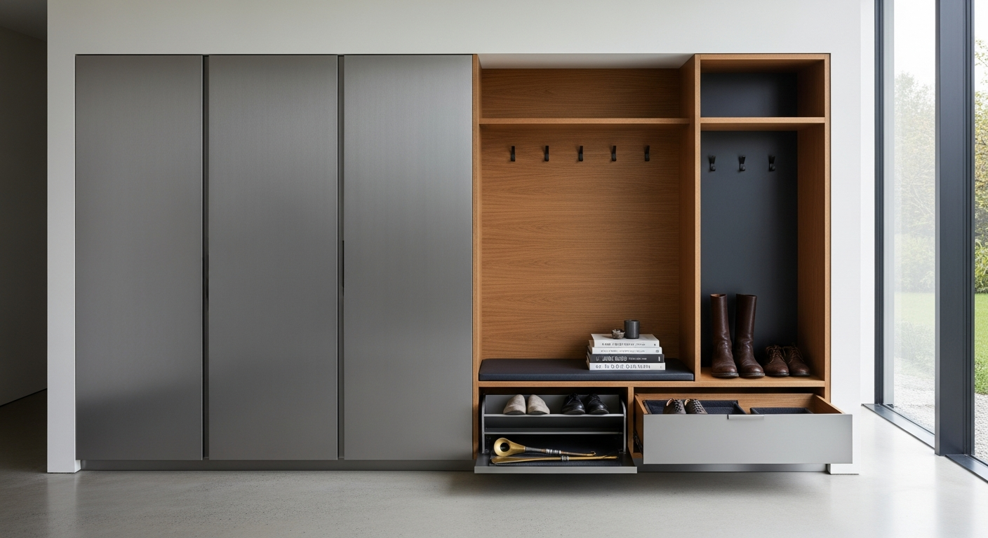 Fadior Archetype Entryway Suite — lifestyle setting with natural light and residential styling