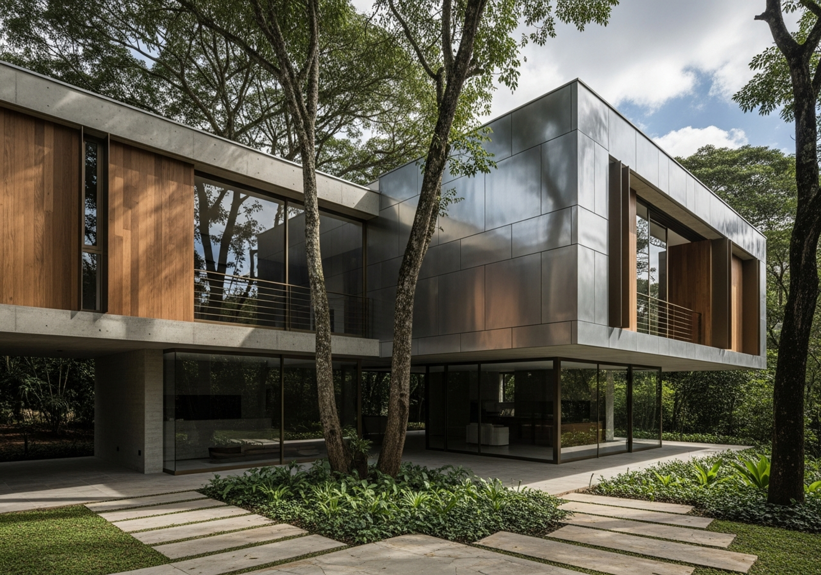 Fadior São Paulo Hilltop Villa — architectural exterior and landscape context