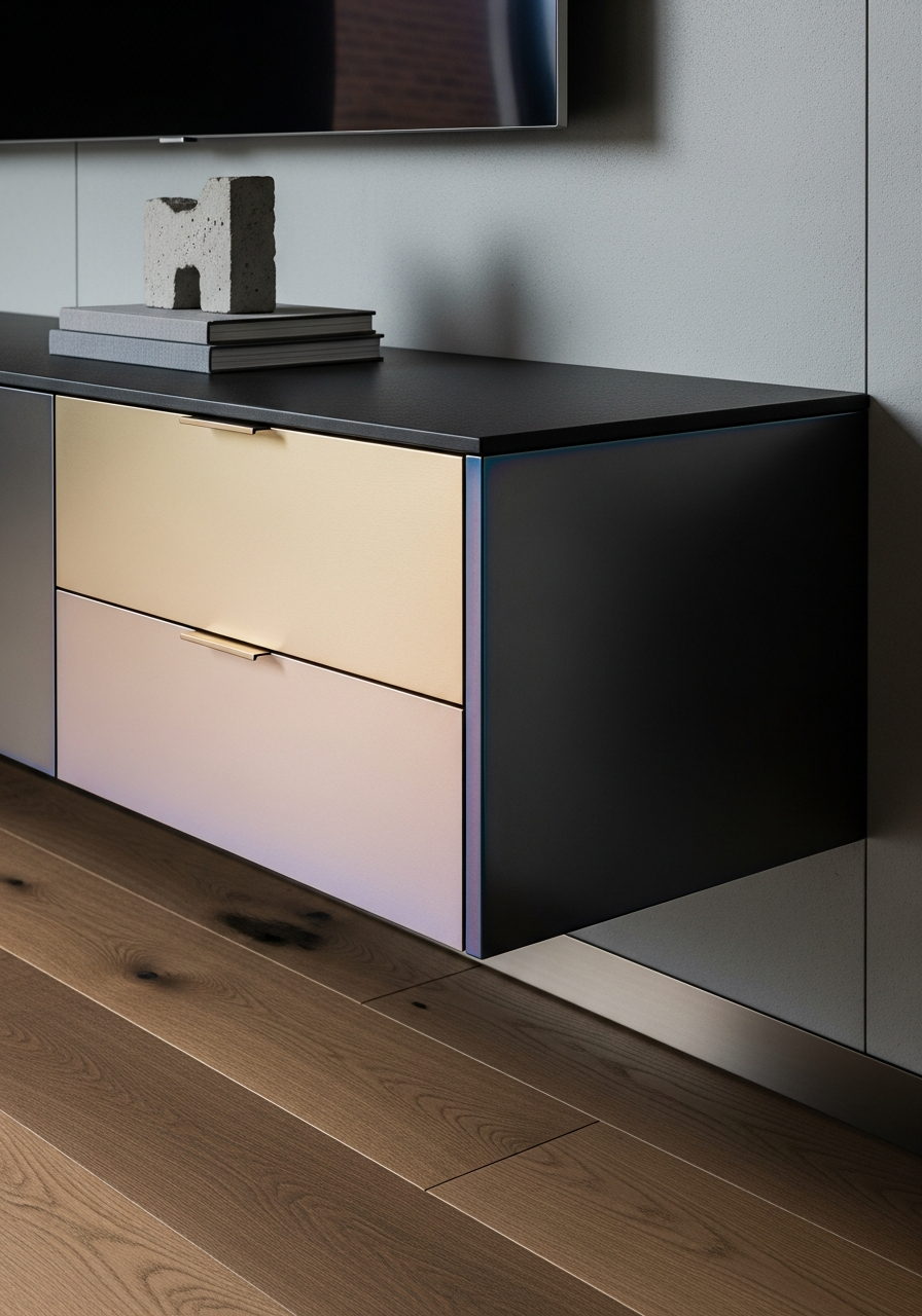 Fadior Essence Living Room Suite — close-up of stainless steel finish and hardware detail