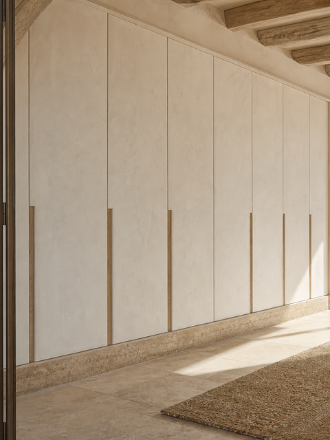 Fadior Onyx Wardrobe Suite with Mediterranean Dressing Gallery — 304 stainless steel wardrobe system, front view