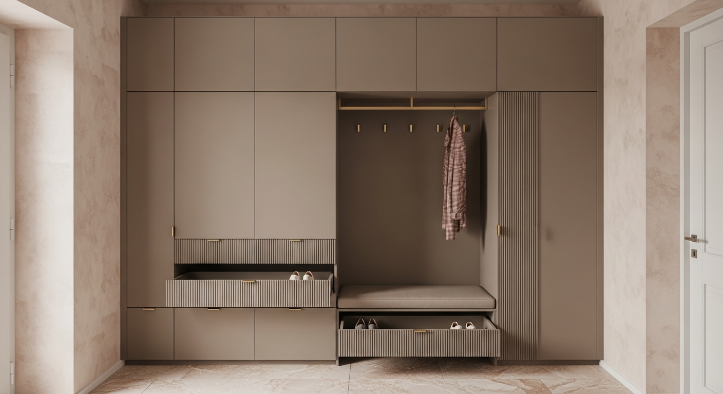 Fadior Archetype Shoe Cabinet — lifestyle setting with natural light and residential styling