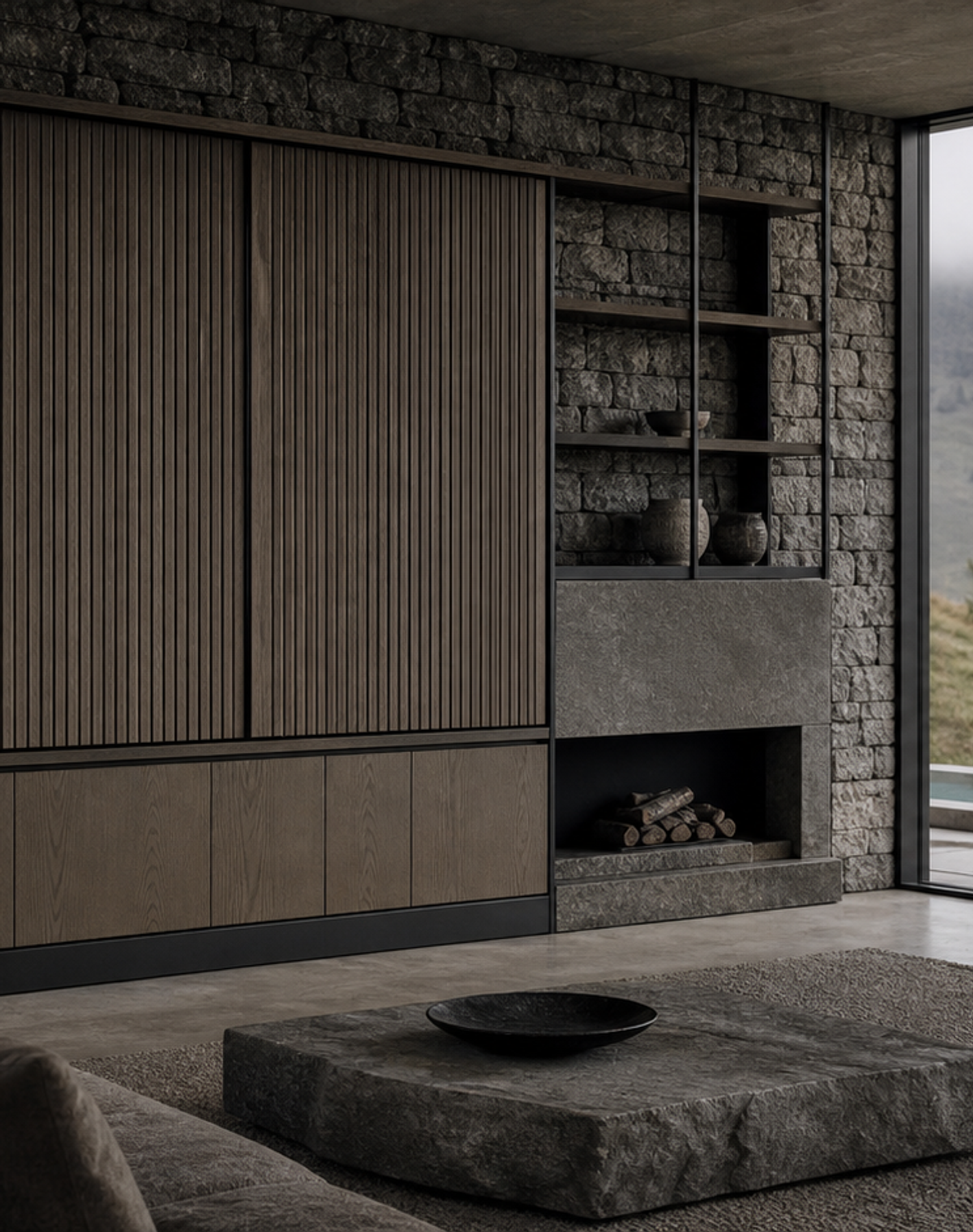 Fadior Zenith FSC Oak Gallery Screen — lifestyle setting with natural light and residential styling