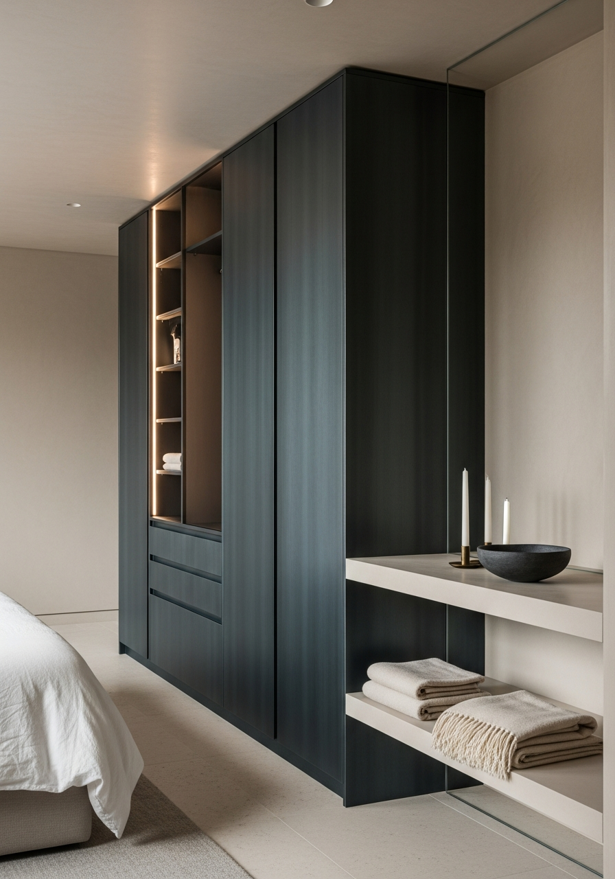 Fadior Brera Wardrobe Suite — interior room context showing cabinet integration