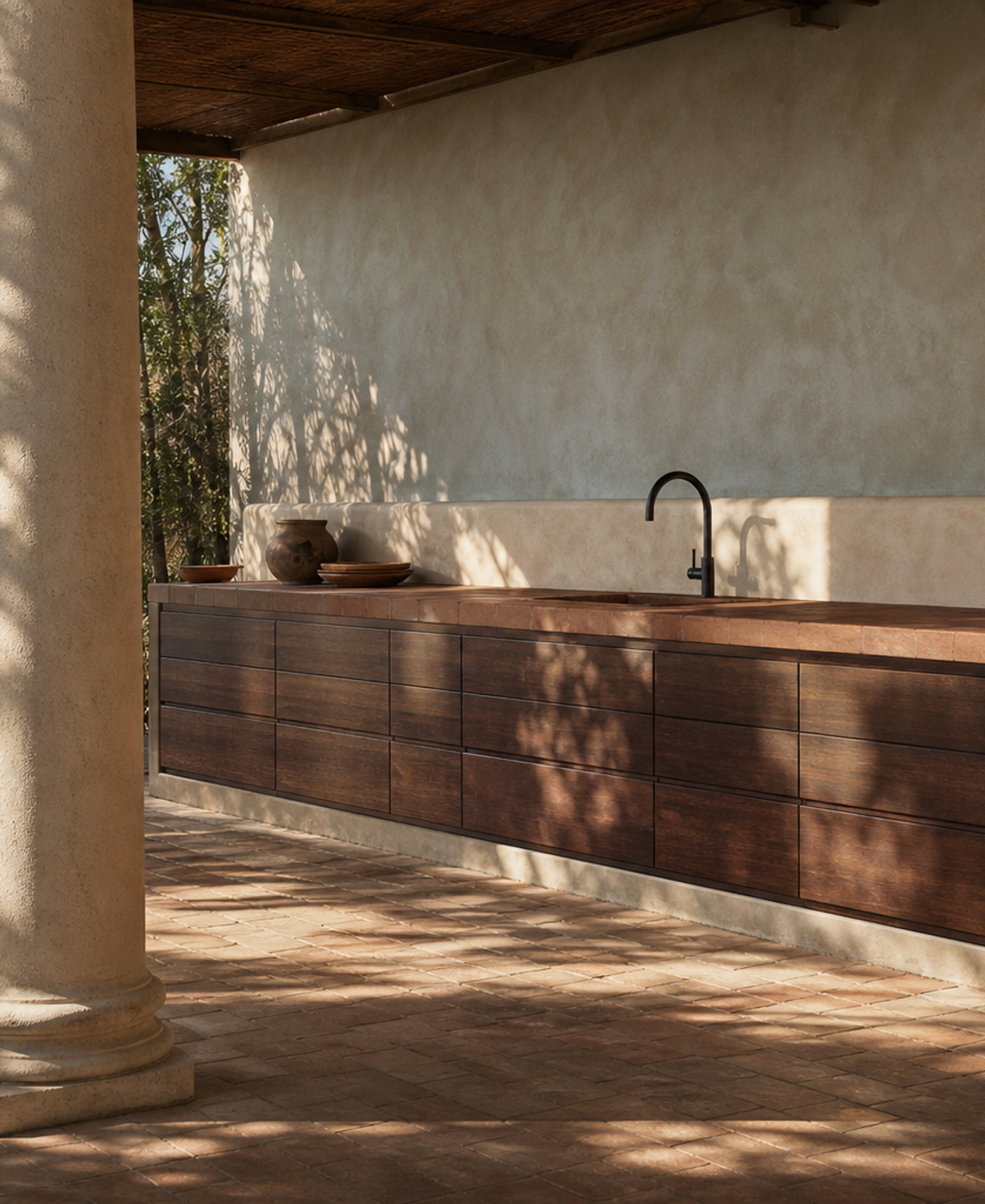 Fadior Horizon Al Fresco Entertaining Kitchen — 304 stainless steel outdoor kitchen system, front view
