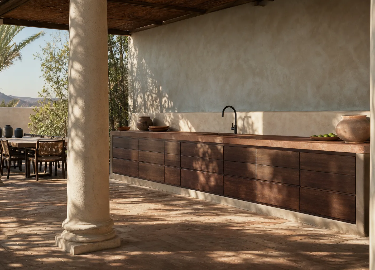 Fadior Horizon Al Fresco Entertaining Kitchen — 304 stainless steel outdoor kitchen system, front view