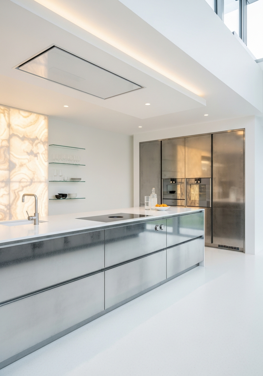 Fadior Abyss Kitchen Suite — 304 stainless steel kitchen system, front view