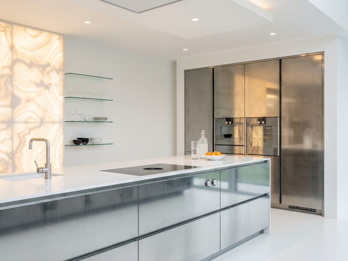 Fadior Abyss Kitchen Suite — 304 stainless steel kitchen system, front view