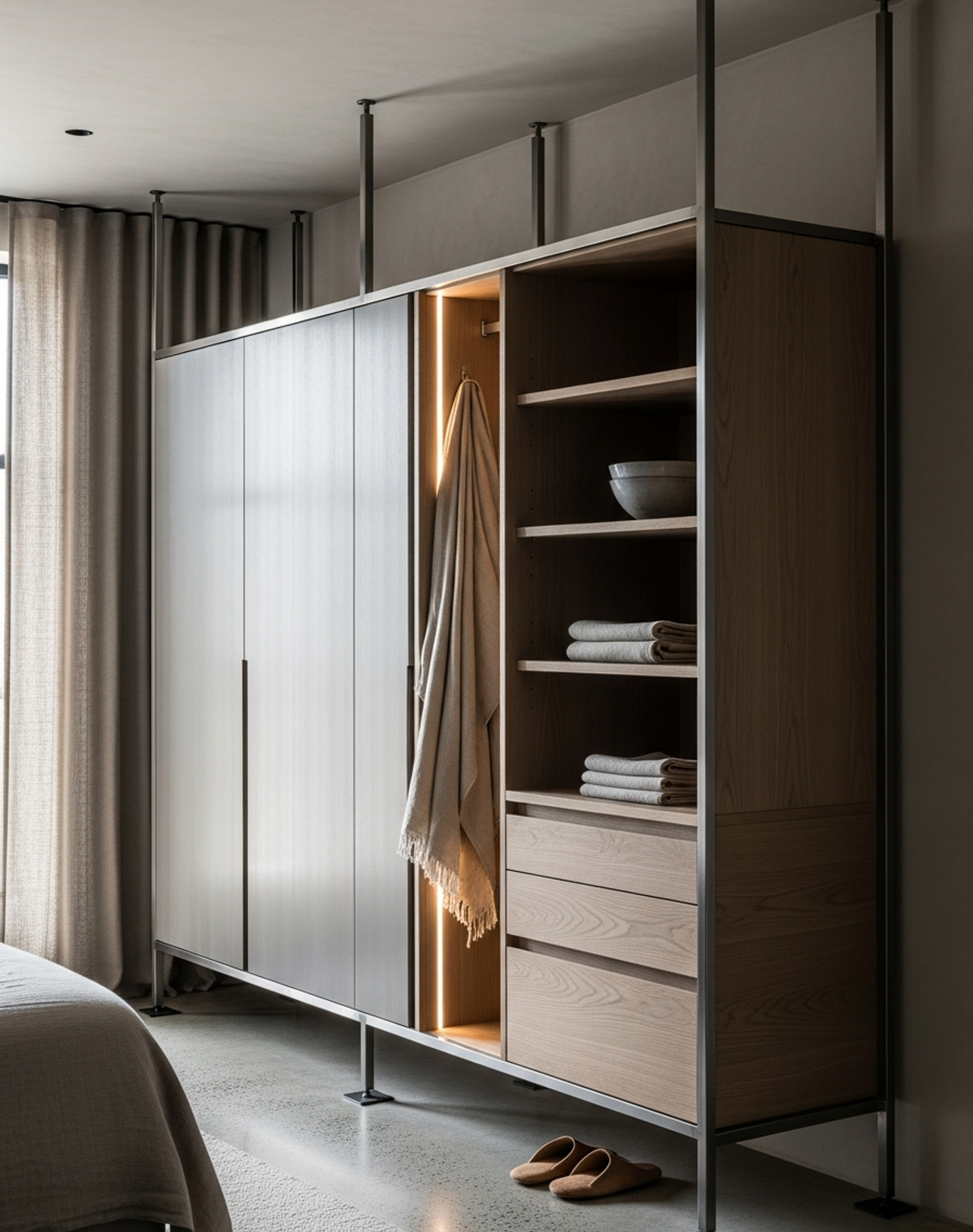 Fadior Brera Wardrobe Suite — interior room context showing cabinet integration