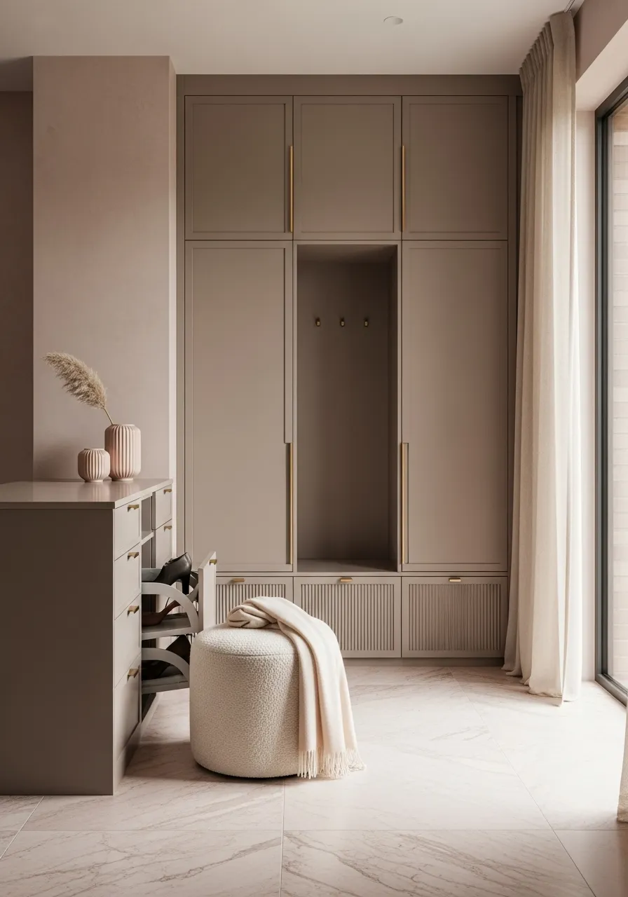 Fadior Archetype Entryway Cabinet — 304 stainless steel entryway system, front view