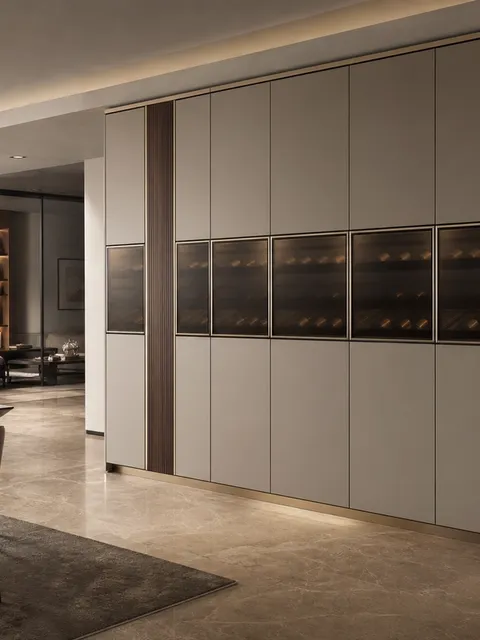 Suite de Armario de Vinos Estuary con Muro de Bodega de Precisión