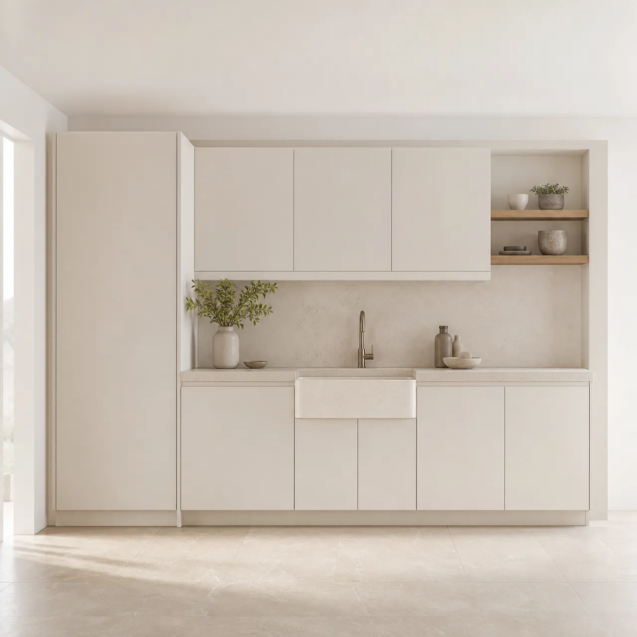Suite de Cocina Solace con Pared de Lavado y Preparación con Delantal vista principal