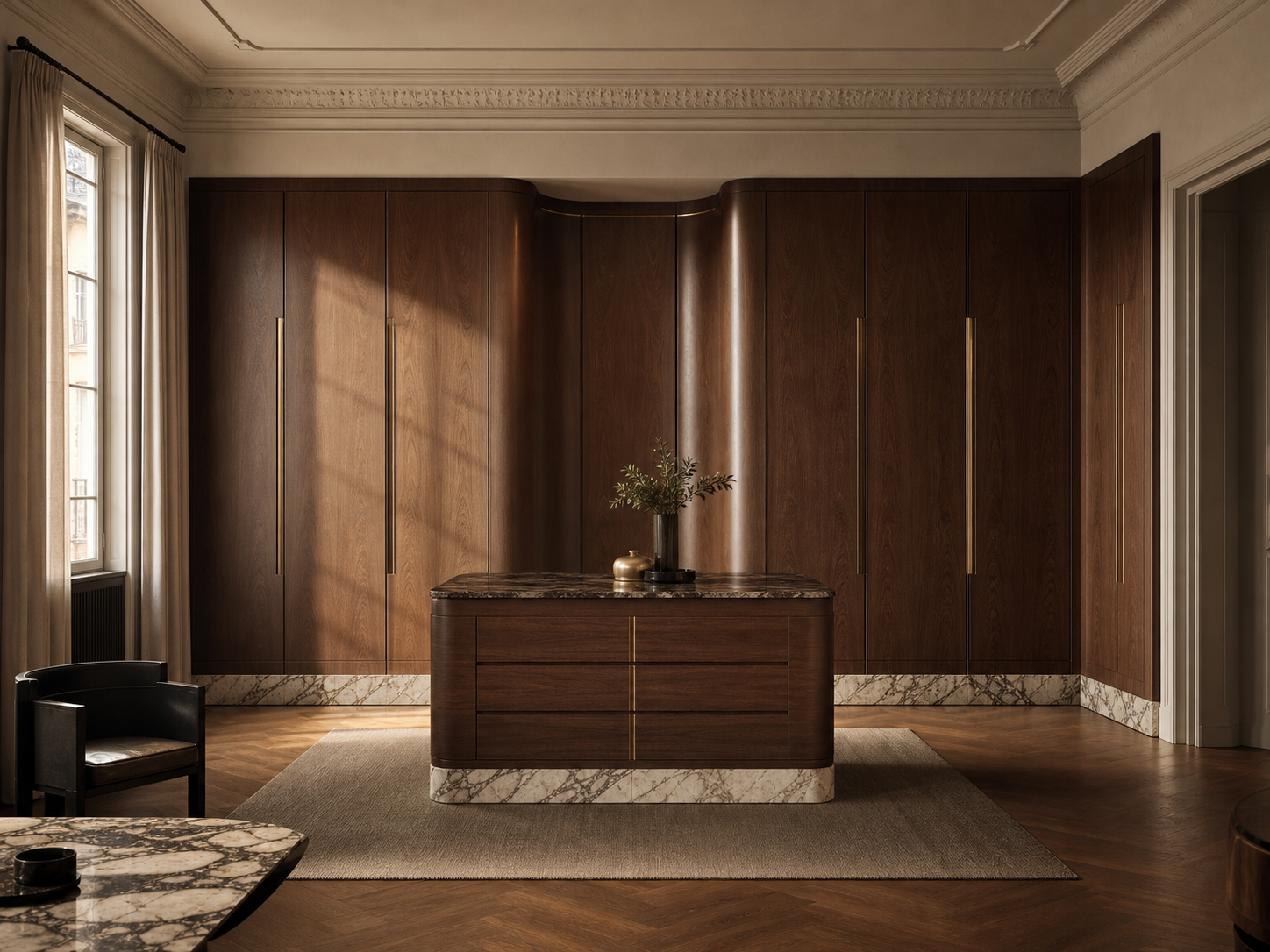 Suite de Armario Radiance con Hueco para Prendas de Borde Suave perspectiva interior