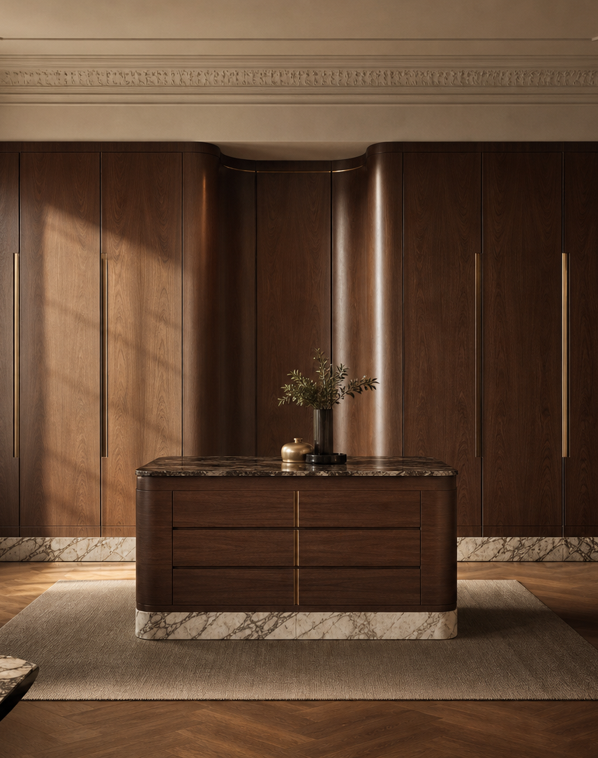 Suite de Armario Radiance con Hueco para Prendas de Borde Suave perspectiva interior