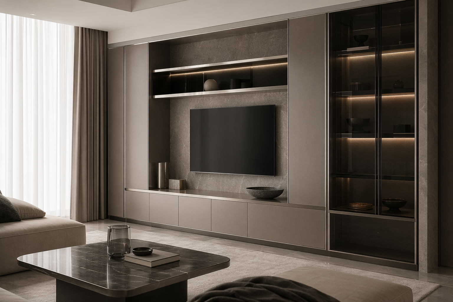 Fadior Essence Living Room Suite — lifestyle setting with natural light and residential styling