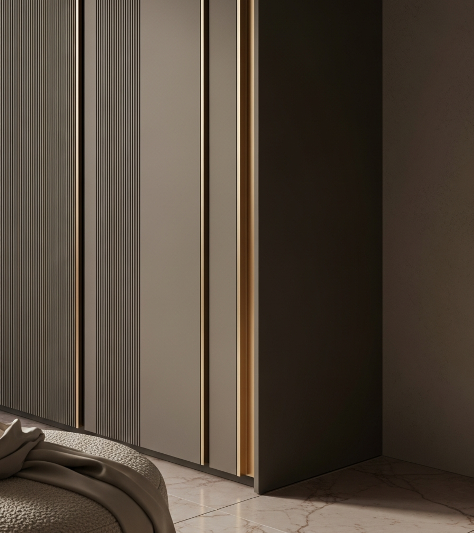 Fadior Archetype Entryway Suite — close-up of stainless steel finish and hardware detail