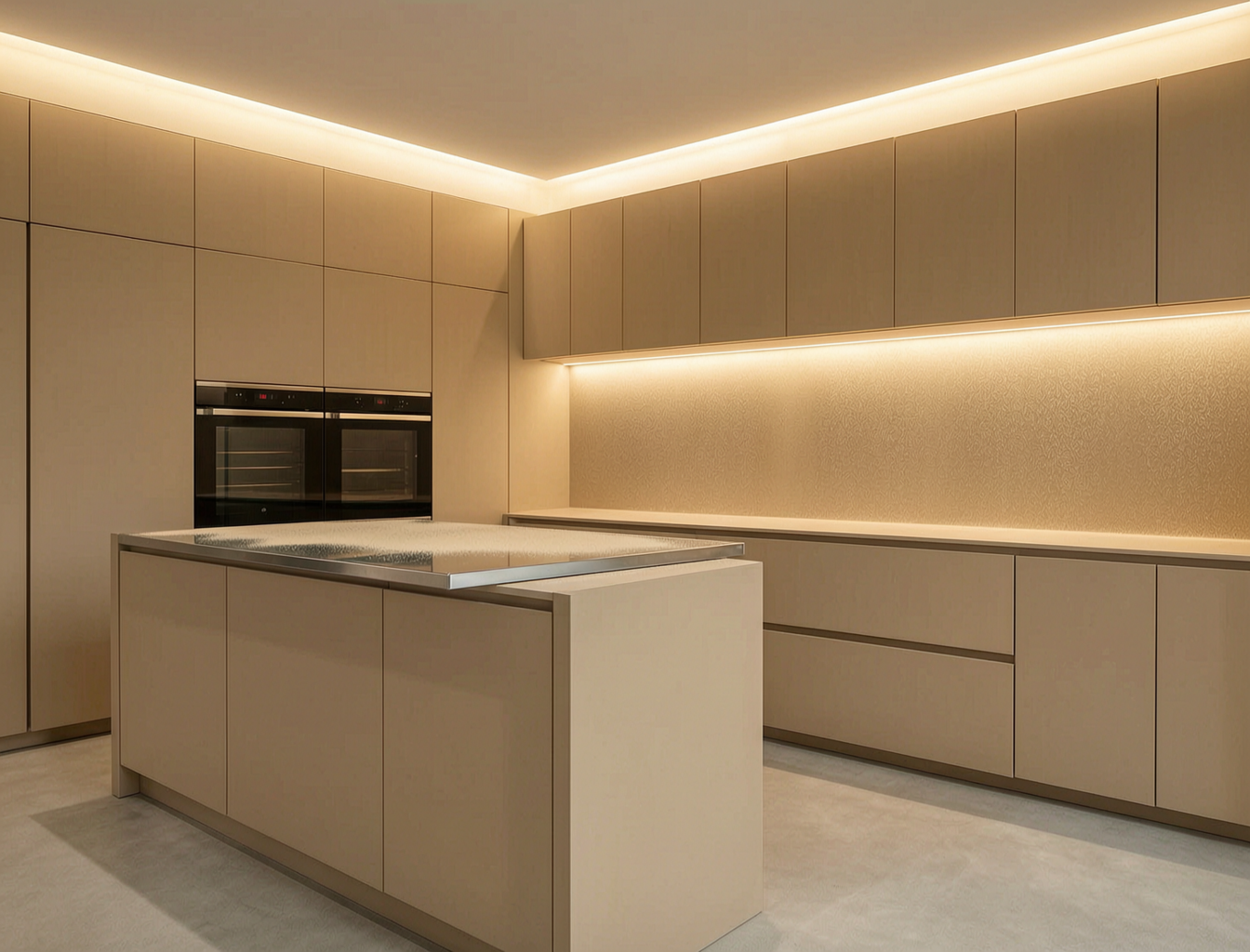 Thermoset Polyester Powder (Coating Material) applied in luxury residential cabinet surface during manufacturing