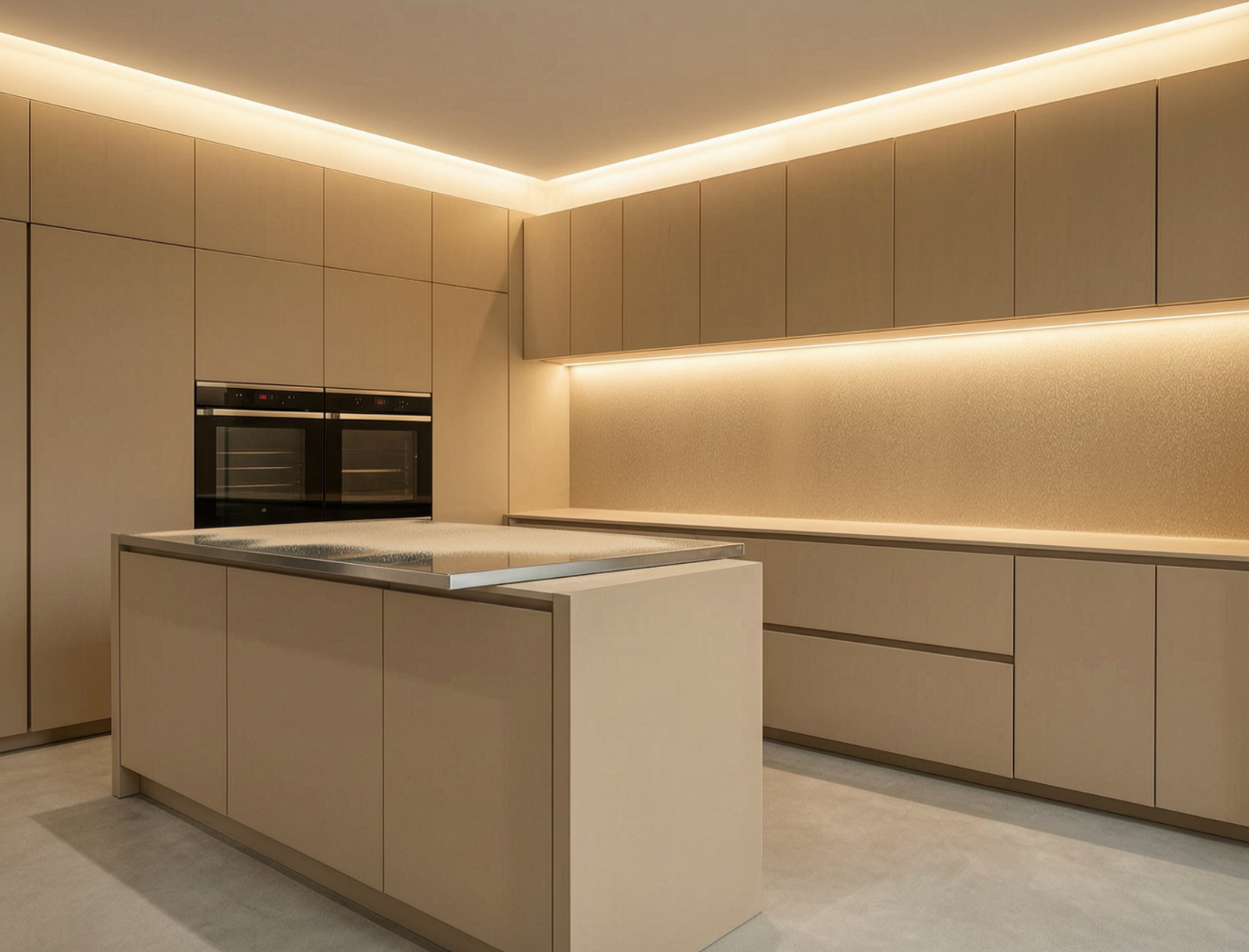 Thermoset Polyester Powder (Coating Material) applied in luxury residential cabinet surface during manufacturing