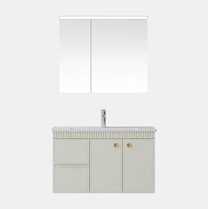 Mueble de baño con lavabo vista del producto