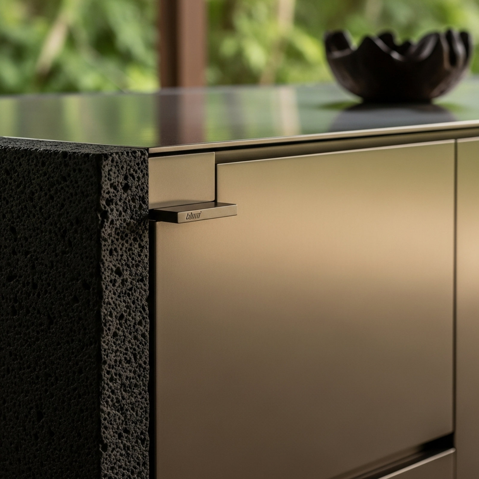 Fadior Ubud Tropical Villa — close-up of stainless steel finish and hardware detail