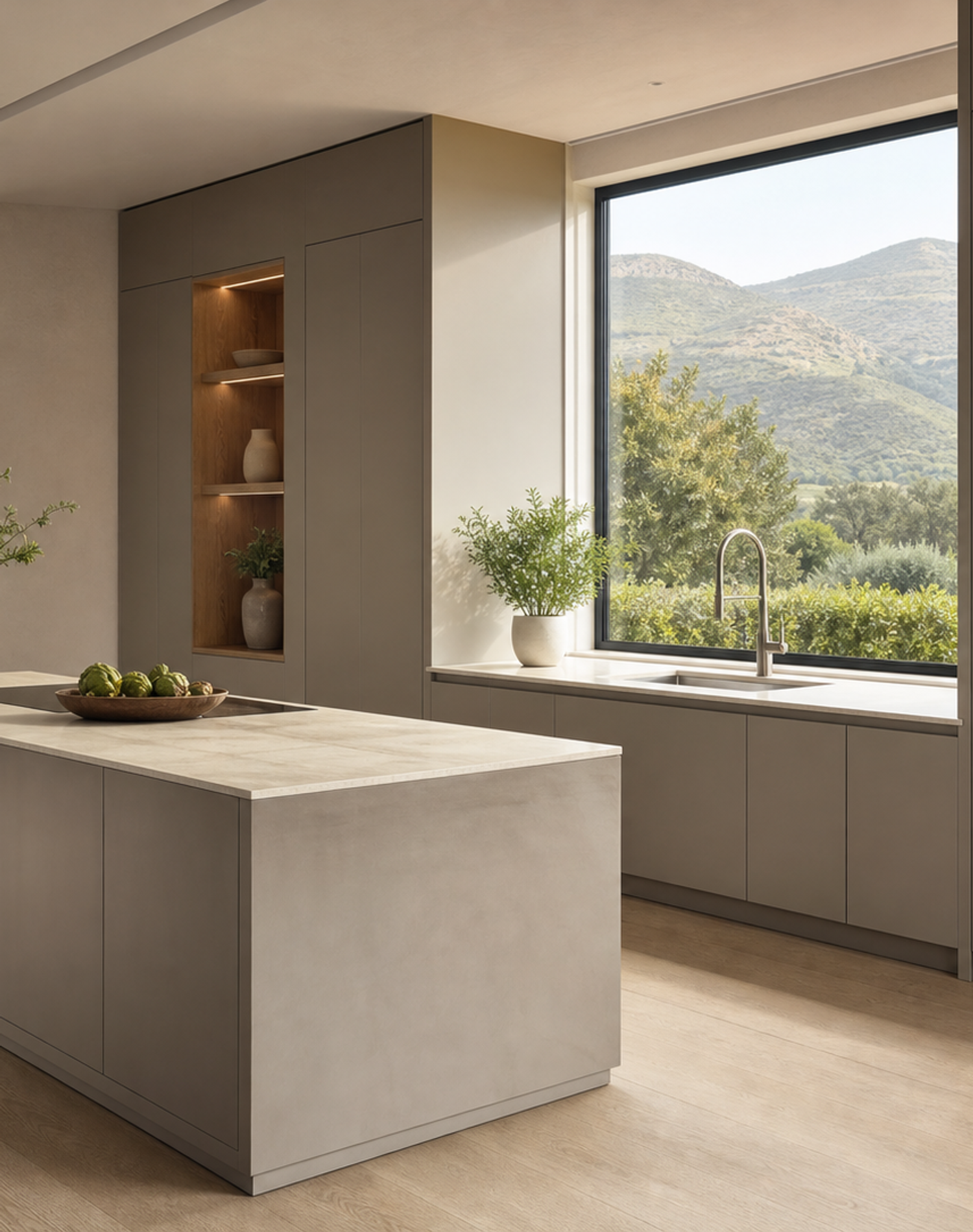 Fadior Terrena Kitchen Suite with Garden Sink Bridge — interior room context showing cabinet integration