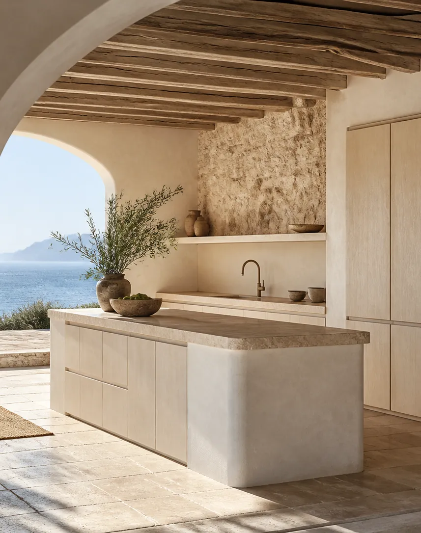Fadior Riviera Kitchen Suite with Silent Hardware Gallery — interior room context showing cabinet integration