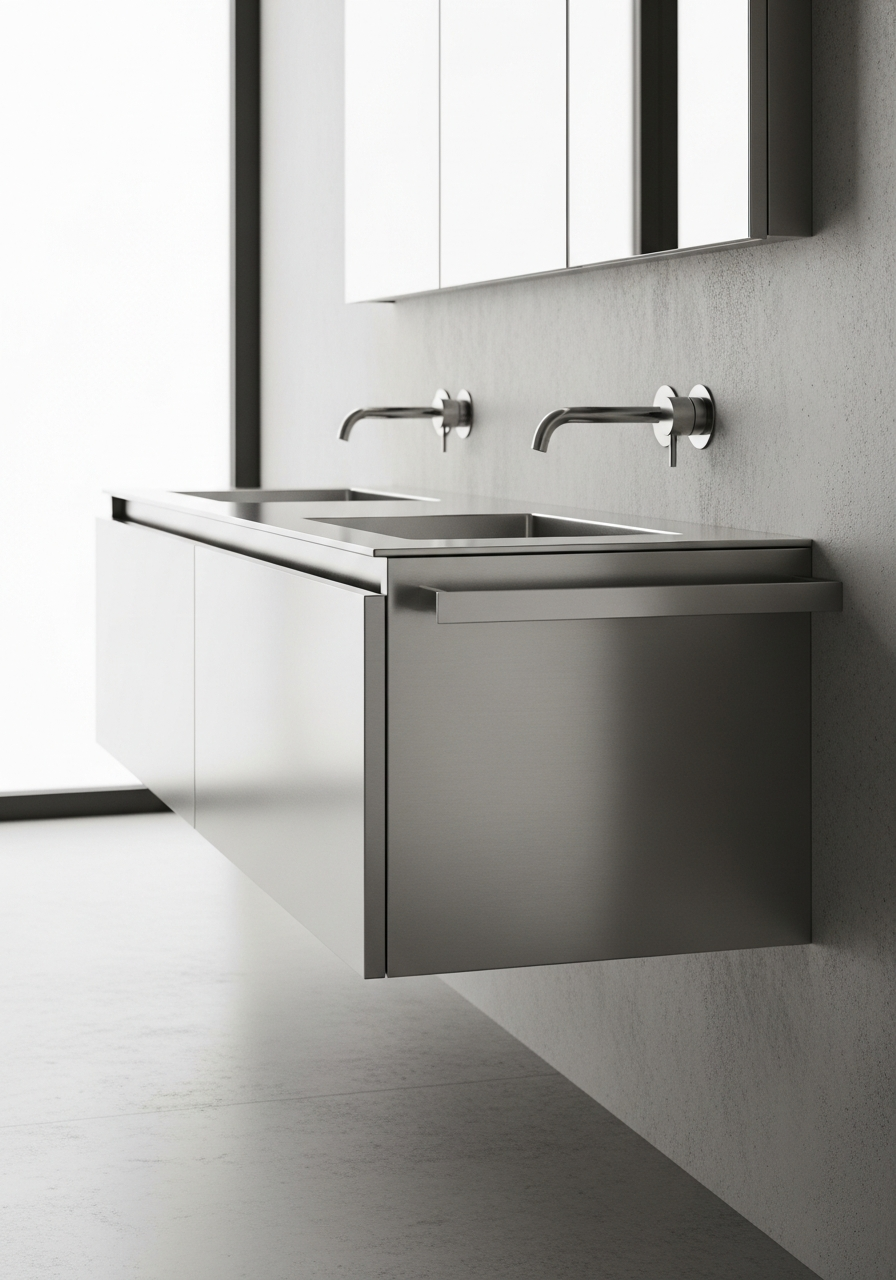 Fadior Acqua Bath and Vanity Suite — interior room context showing cabinet integration