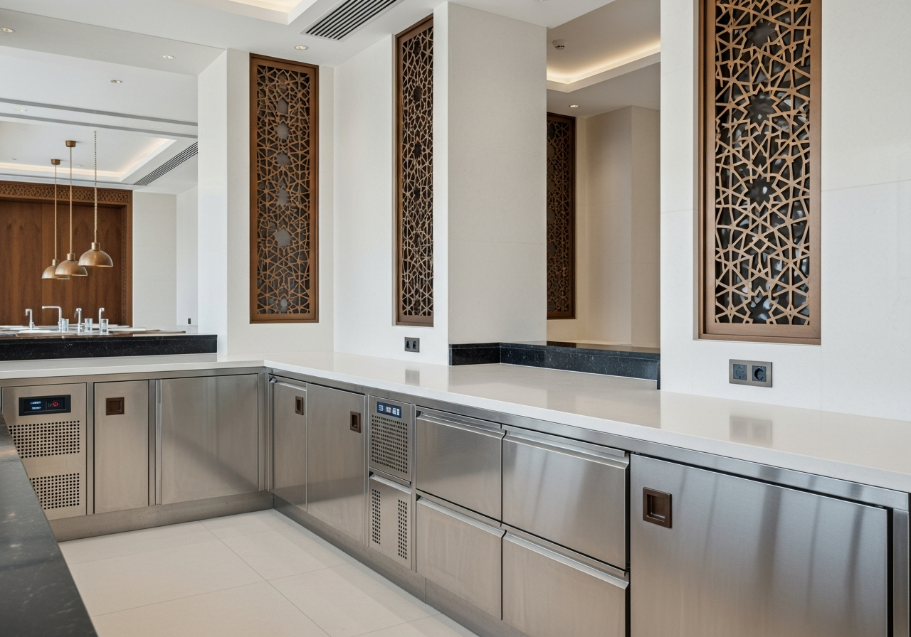 Fadior Dubai Open Set — service and preparation area