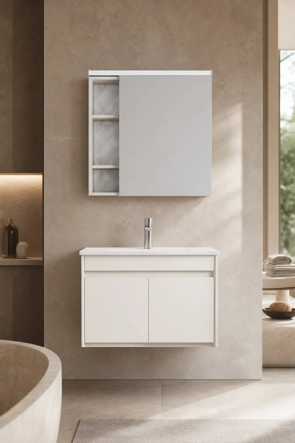 Top-Light Mirror-Cabinet Vanity 700×485×500 mm