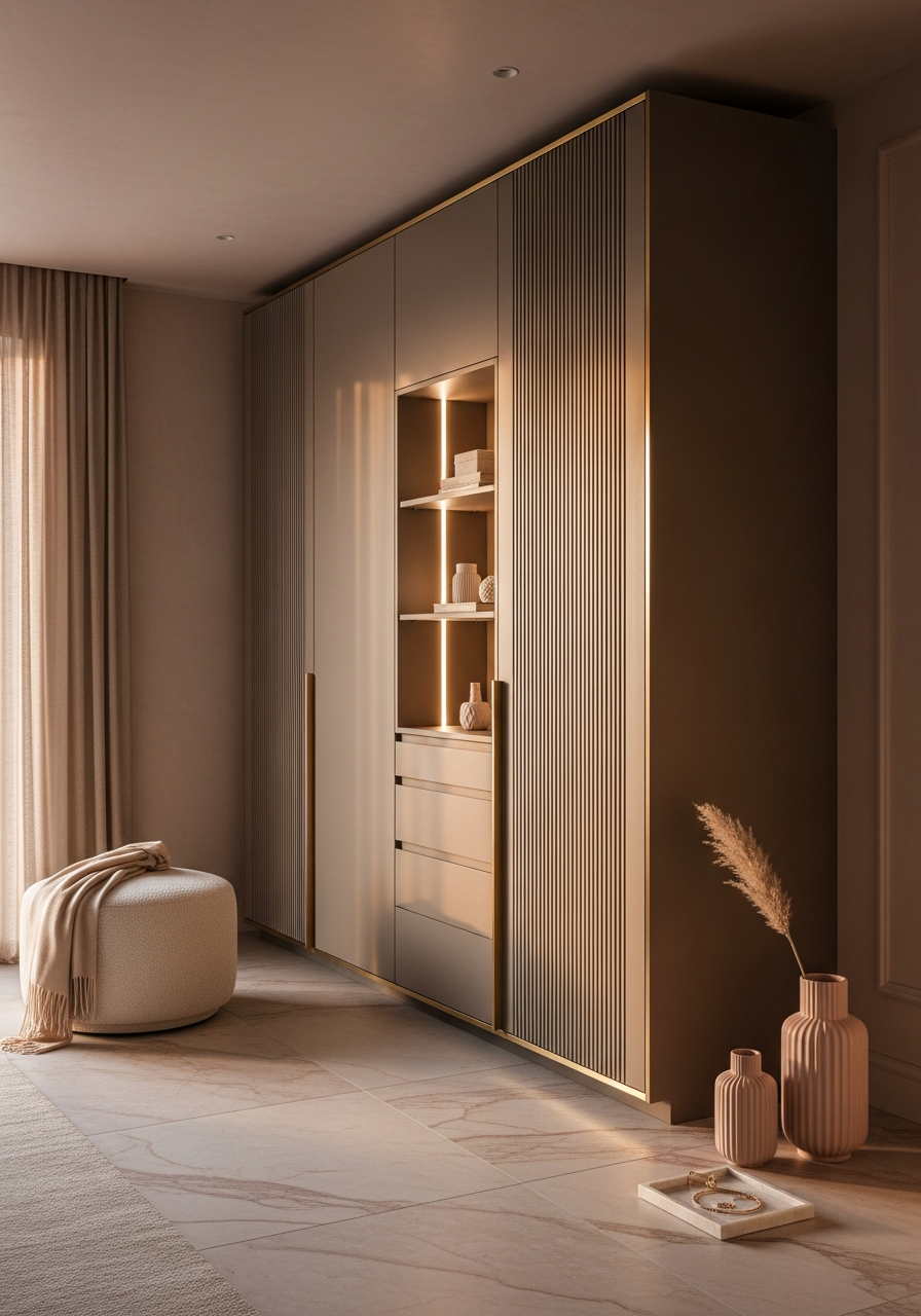 Fadior Brera Wardrobe Suite — interior room context showing cabinet integration