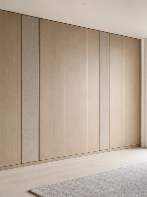 Suite de Armario Elementum con Pared Vestidor de Zócalo Enrasado
