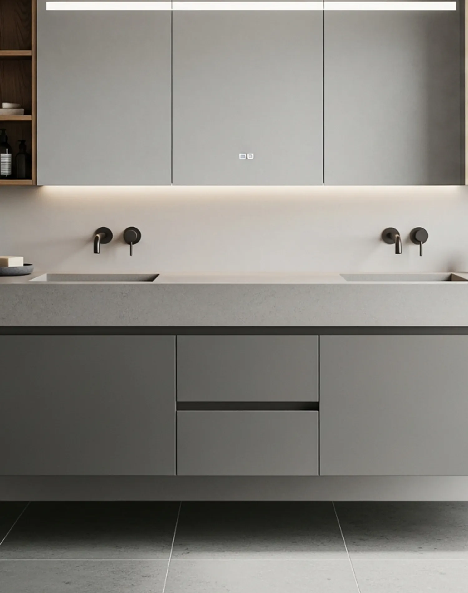 Suite de Baño y Tocador Acqua estudio de adaptación