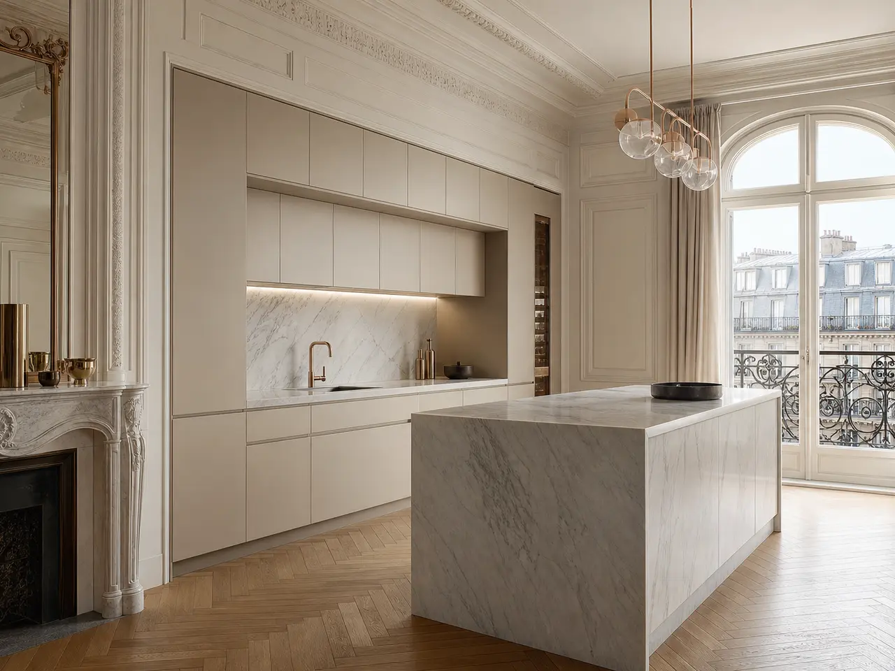 Fadior Silkstone Kitchen Suite with Recessed Dawn Prep Atelier - custom 304 stainless steel kitchen cabinetry with residential finishes, storage planning, and daily workflow
