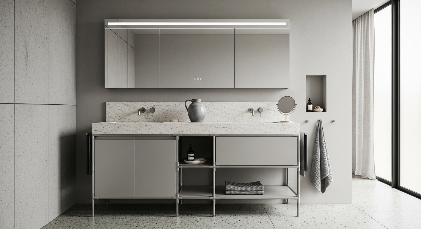 Fadior Acqua Vanity Suite — lifestyle setting with natural light and residential styling