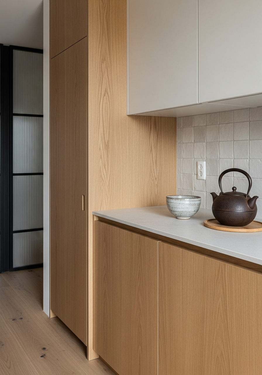 Fadior Brera Wardrobe Suite — close-up of stainless steel finish and hardware detail