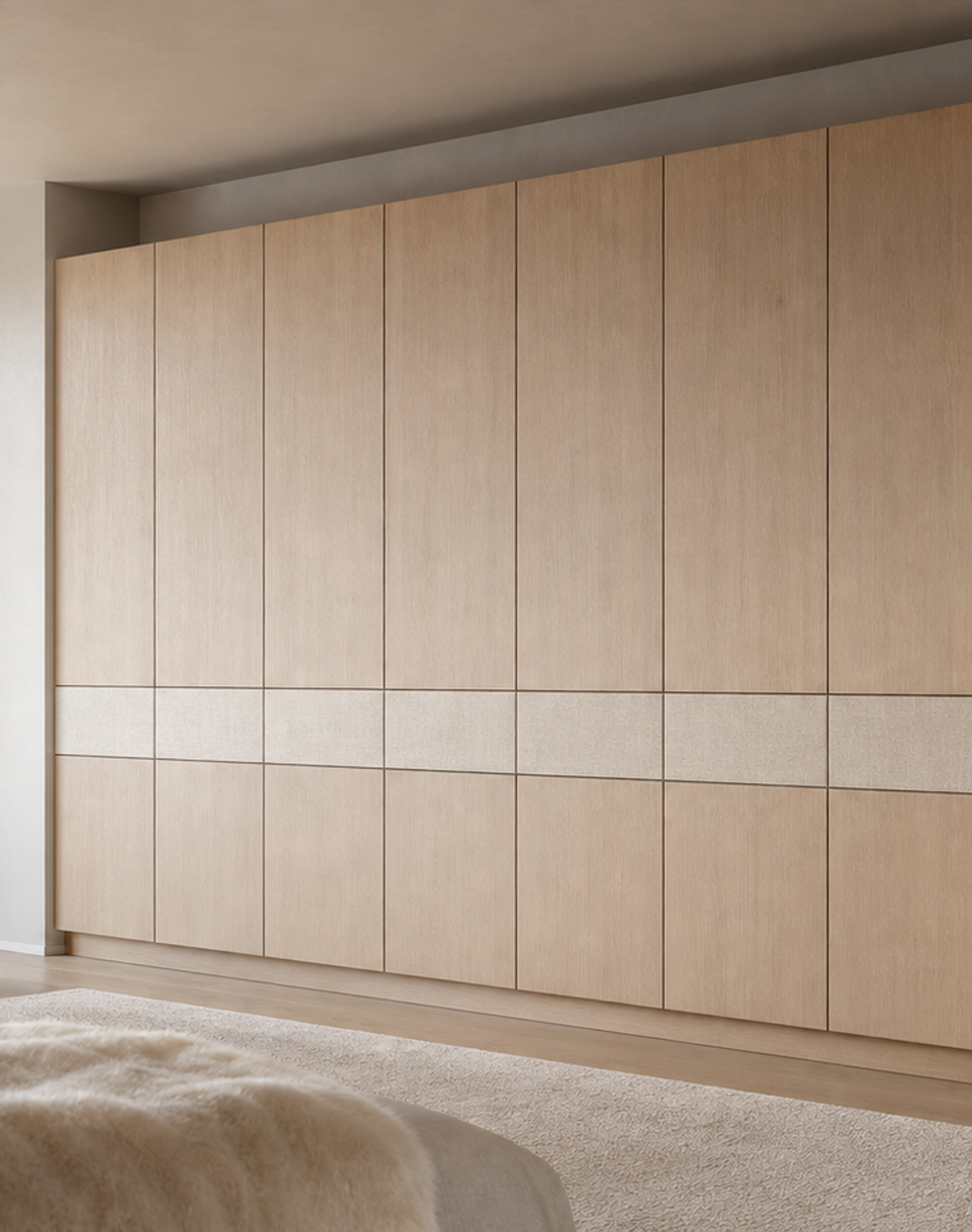 Fadior Radiance Wardrobe Suite with Linen Watch Arcade — lifestyle setting with natural light and residential styling