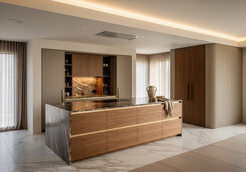 Dark Luxury Kitchen Design: How to Execute Moody Metals Without Shrinking the Space gallery image 3