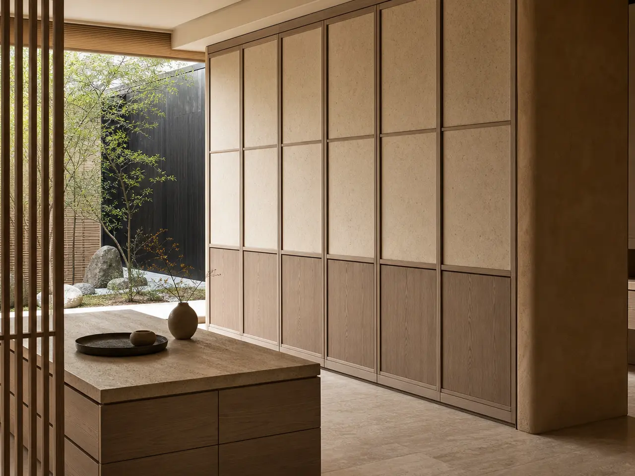 Fadior Eclipse Wardrobe Suite with Silent Motion Valet Facade - custom 304 stainless steel wardrobe or walk-in closet with lighting, hanging, drawer storage, and residential finishes