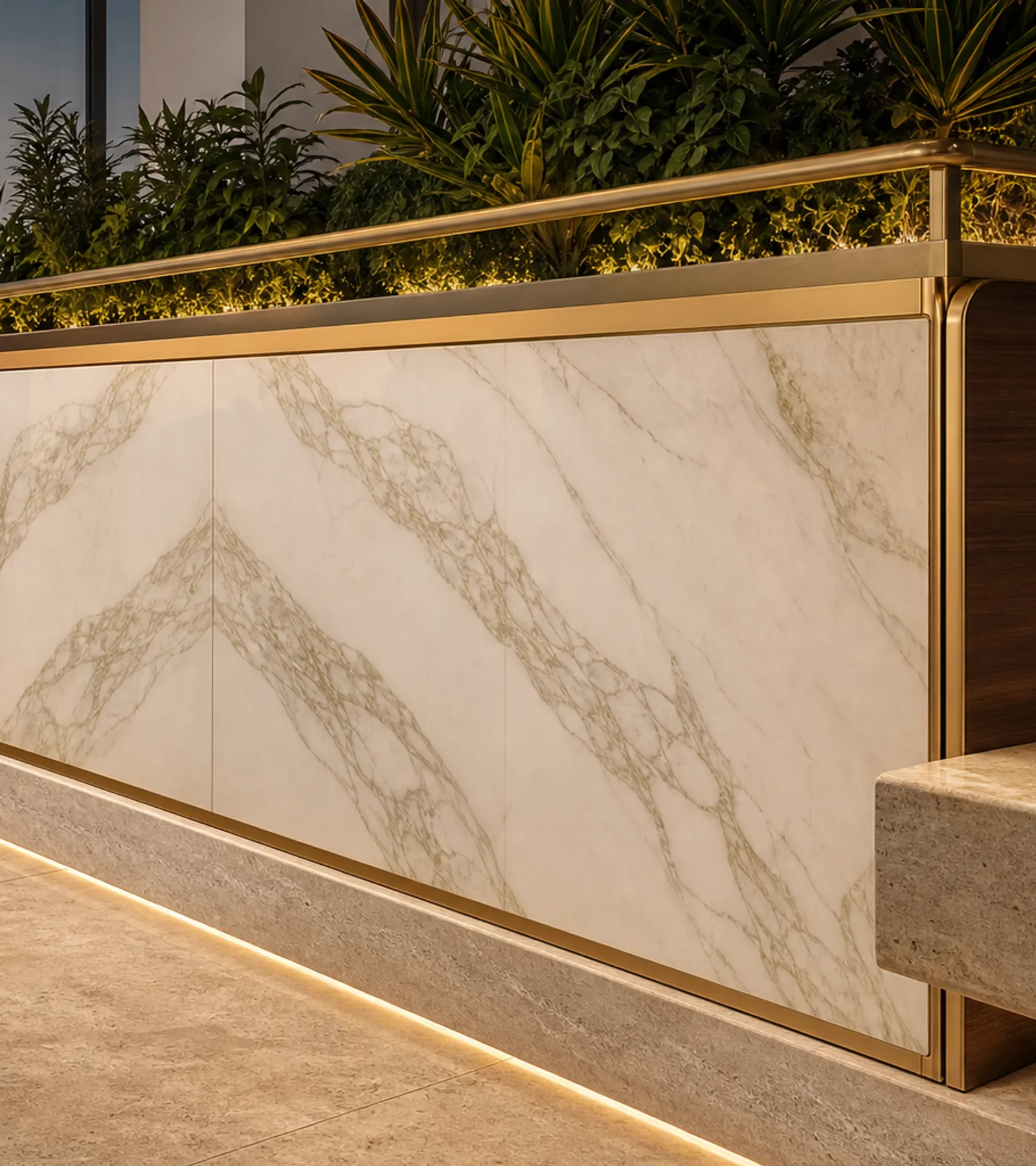 Soleil Balcony Suite con Barra de Servicio para Jardineras acabado y detalle