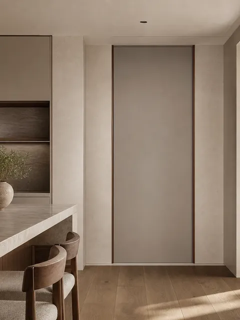 Suite de Puerta Interior Alabaster con Puerta Galería de Jamba Biselada