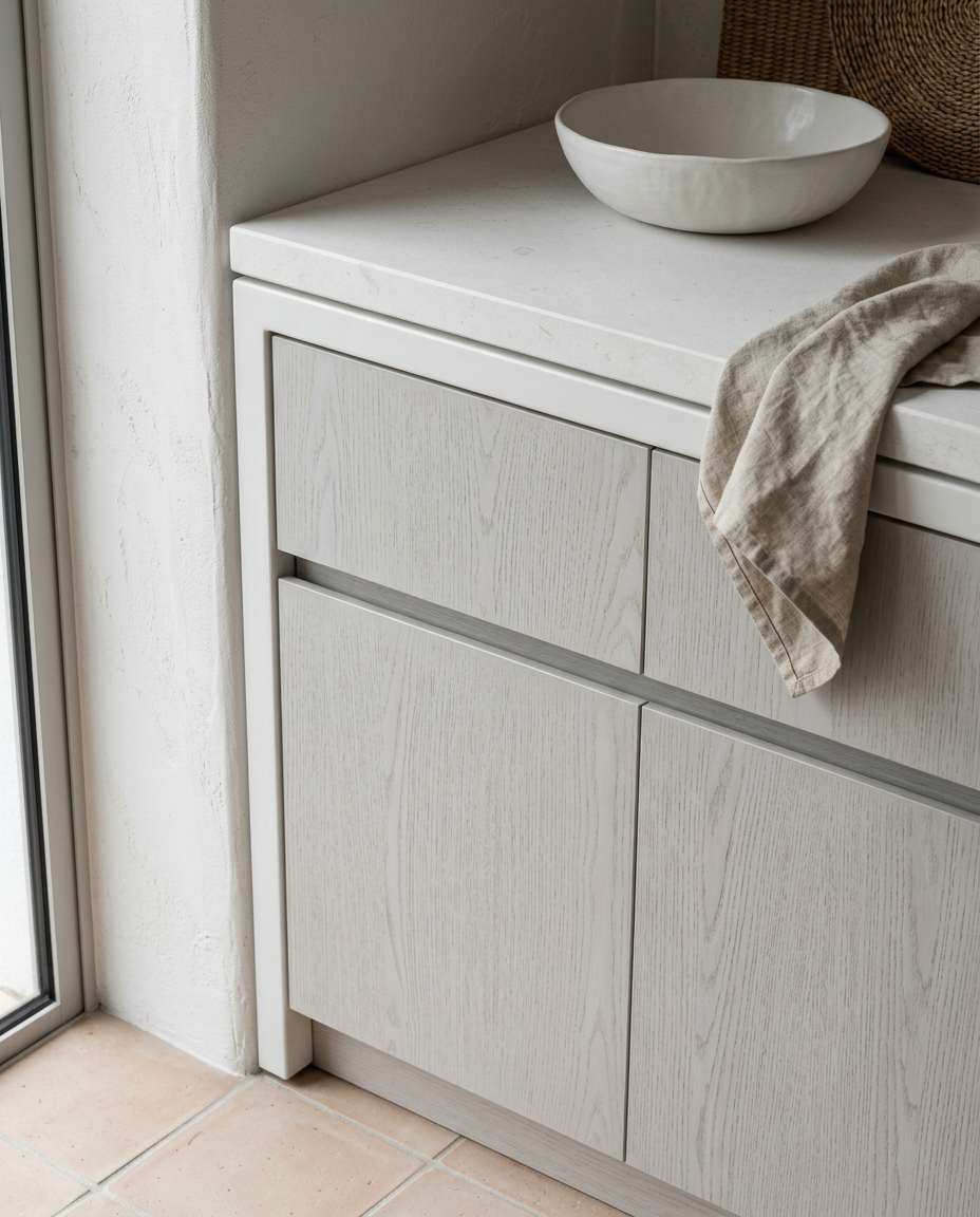 Fadior Soleil Balcony Suite — close-up of stainless steel finish and hardware detail