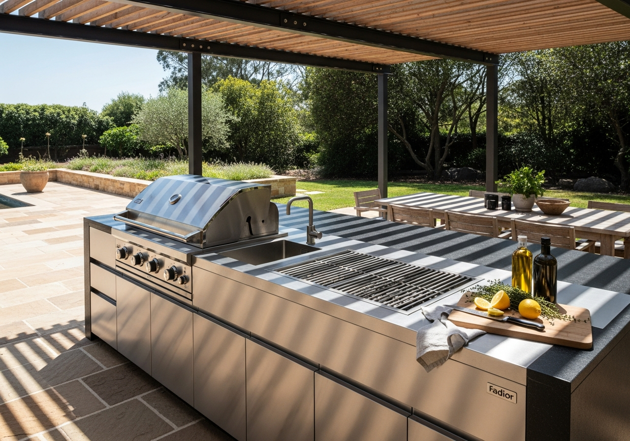Fadior Outdoor Kitchen — premium stainless steel cabinetry