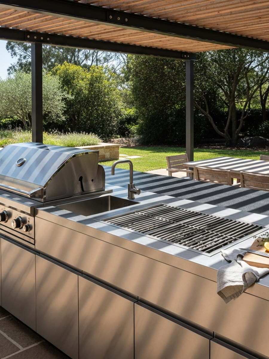 Fadior Outdoor Kitchen — premium stainless steel cabinetry